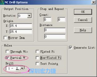 轉(zhuǎn)完Gerber后，接著還需轉(zhuǎn)鉆孔，通孔和盲、埋孔的轉(zhuǎn)法有所不同，轉(zhuǎn)通孔只須點擊Add，在彈出的窗口Document Name輸入文件名