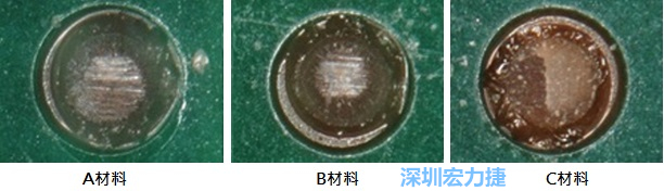 圖14- 冷球拉力試驗后，光學(xué)顯微鏡下的失效模式